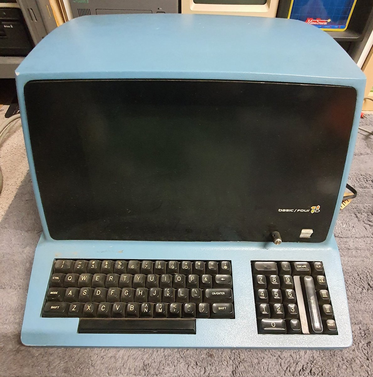 RetroWizzard's tweet photo. Yesterday I received this absolutely gorgeous piece of computing history from @OldStyleCoder. The MAI #BasicFour.
It's not a computer by itself but actually a terminal.
There's no cpu and a comm port on the back.
Very cool and iconic design.😍
#RetroComputing https://t.co/g6VIQ39U6f