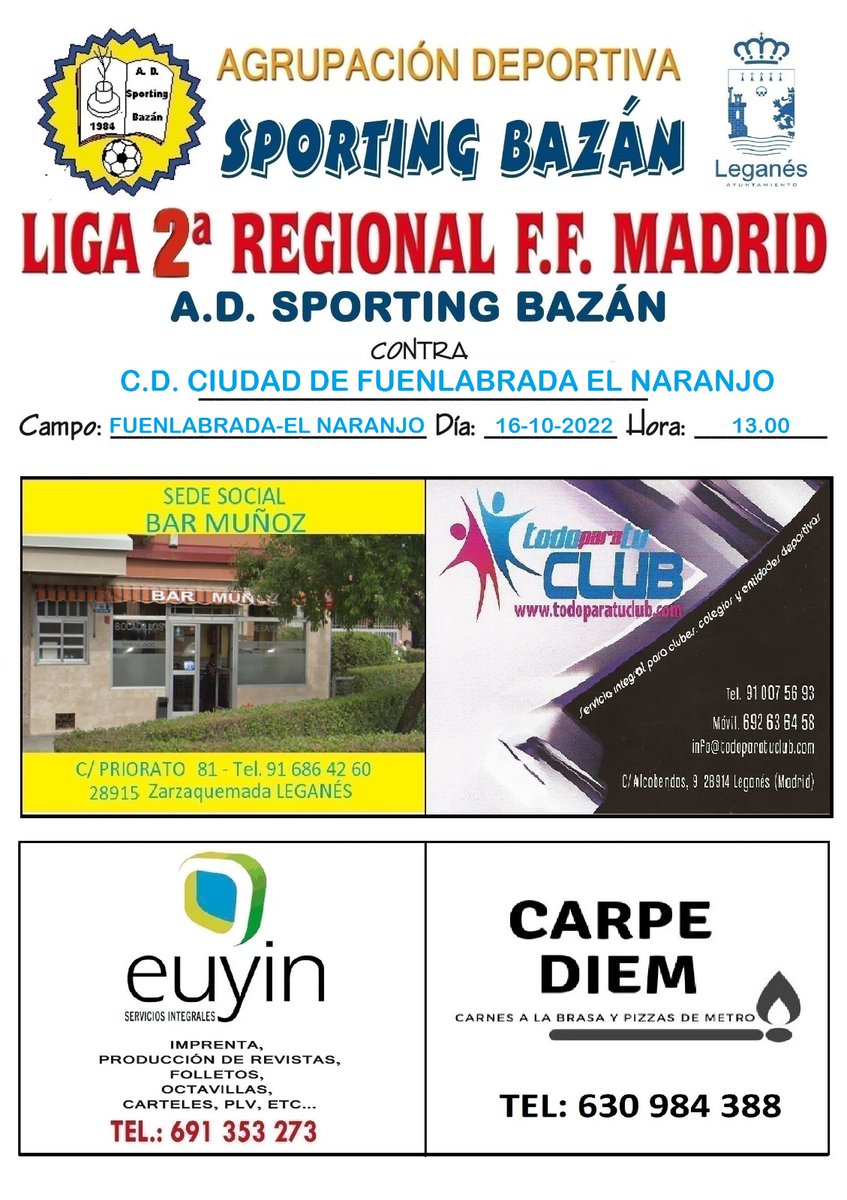 A.D. Sporting Bazán tweet media