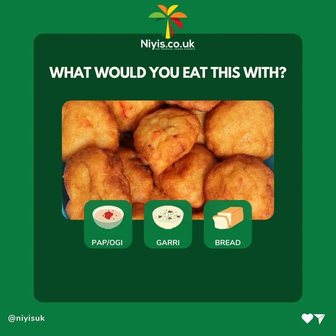 NiyisUK's tweet photo. It’s Saturday! What are you eating this with?

#gethealthywithniyis #chooseniyis #african #nigerianfood #nigerianfoodies #akamu #garri #agegebread #ghanaianfoodie #africanbreakfast #nigerianstreetfood #londonfoodieblogger #groceryshoppingday #groceries #akara #beancake #beancakes https://t.co/yBAWVh1w7A