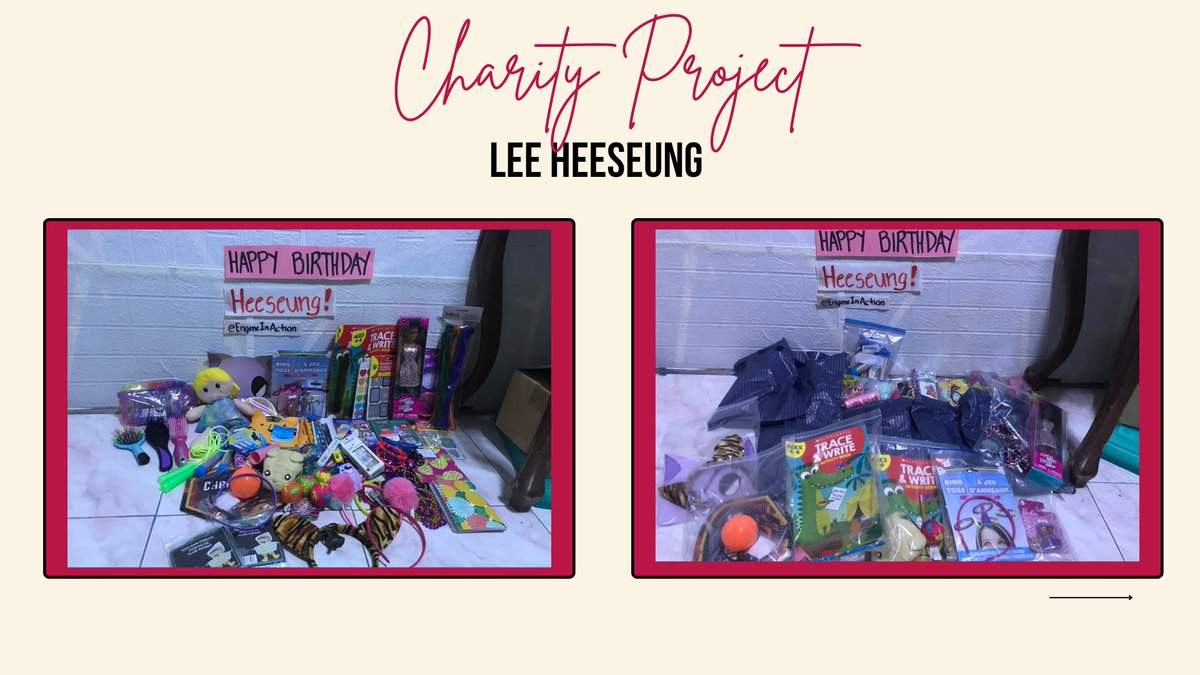 EngeneInAction's tweet photo. 🎂 Birthday Charity Project 🎂

- Happy birthday to our Ace, Lee Heeseung from Engene In Action 🎉

Sharing smiles from the kids. Thank you for bringing us joy, Heeseung! 😊

STELLAR ACE HEESEUNG
#CenterOfOurUniverseHeeseung 
#사랑하는_희승아_너를위한_10월이야
@ENHYPEN_members https://t.co/V1Yxl27vZT