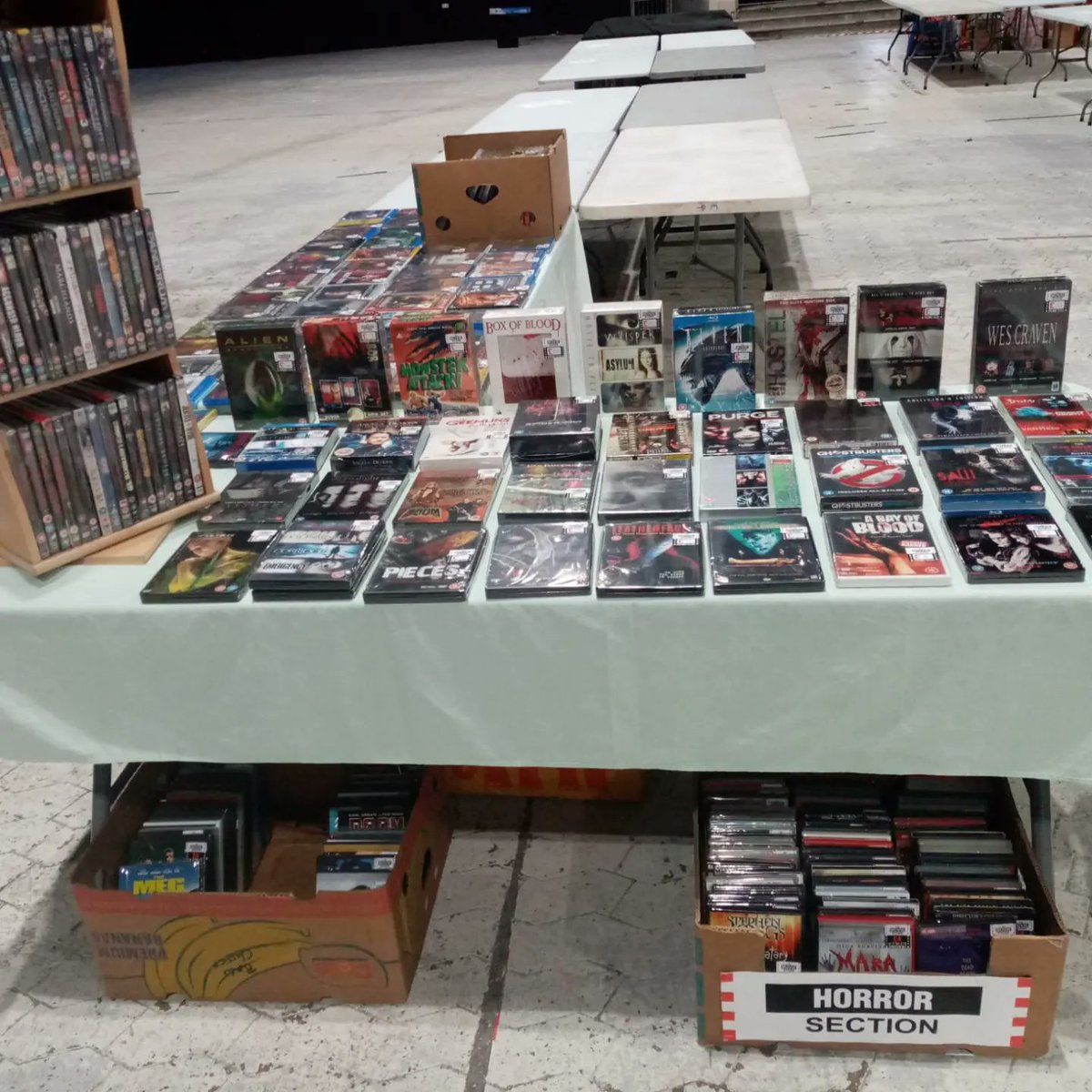 TheMovieStore22's tweet photo. All set up here in @WGBpl Blackpool for the #comicconworldblackpool
Come see us and pick up some old classics or find some new favourites
https://t.co/RrPCoG9fT0
#themoviestore #moviefan #moviecollector #dvdcollector #bluraycollector #horrorcon #physicalmedia https://t.co/OkZg0iXBxZ
