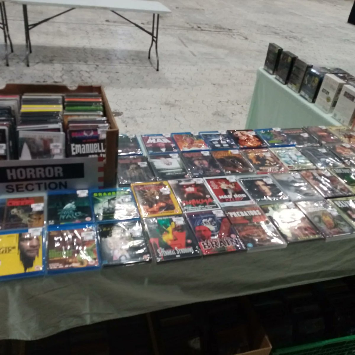 TheMovieStore22's tweet photo. All set up here in @WGBpl Blackpool for the #comicconworldblackpool
Come see us and pick up some old classics or find some new favourites
https://t.co/RrPCoG9fT0
#themoviestore #moviefan #moviecollector #dvdcollector #bluraycollector #horrorcon #physicalmedia https://t.co/OkZg0iXBxZ
