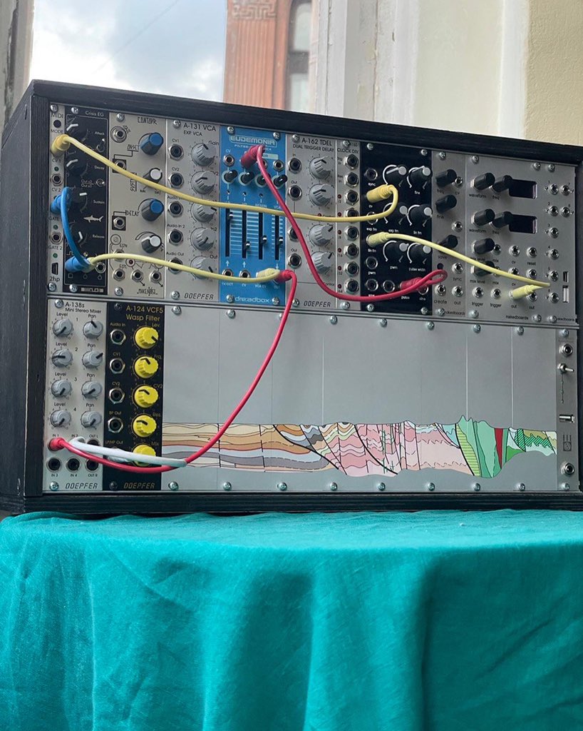 Hi! Meet our new product! It’s a set of eight 8hp blank eurorack panels with geological cross-section #modularsynth #eurorack