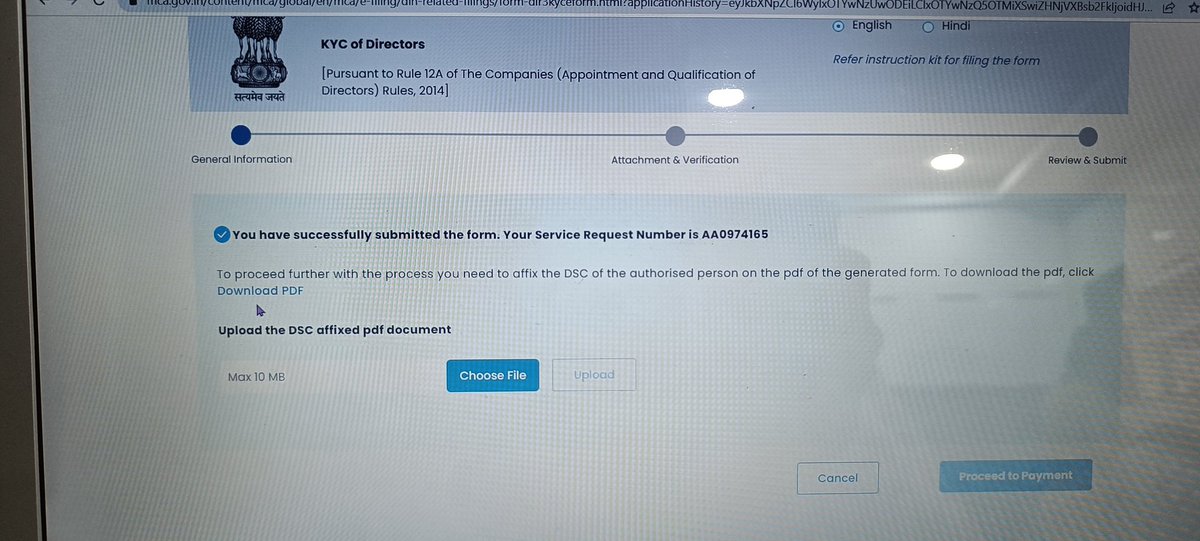 Manish_J_007's tweet photo. @MCA21India @ankit0408sharma @FinMinIndia Facing same issue . Tried to fill the details again but same issue . Documents uploaded are getting downloaded instead of form .
@MCA21India please solve the issue . https://t.co/KEWlPhsYqK