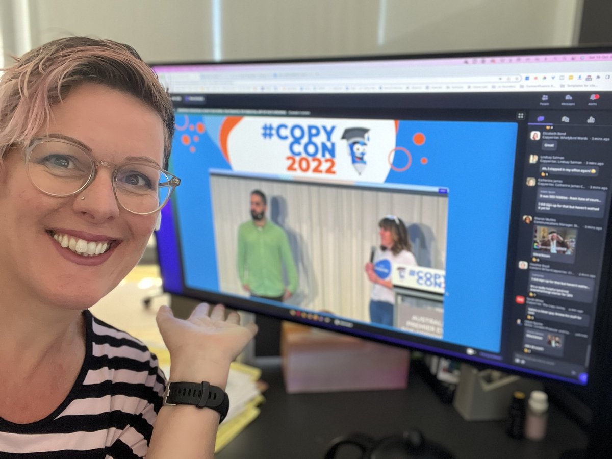 JoSaundersAU's tweet image. Awesome day at #copycon2022 Brilliant blended delivery and felt included virtually. Even won a prize #winning