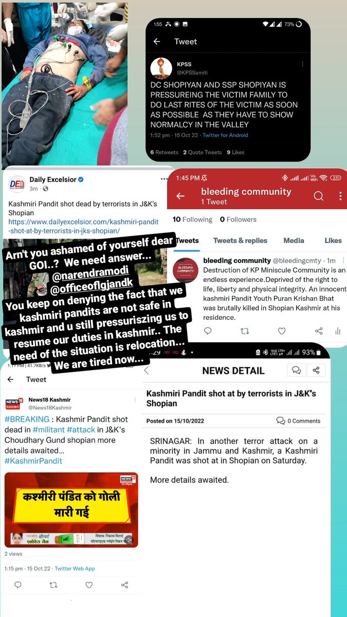 nehru_komal's tweet photo. We need answer,Why are you continuously denying the truth that we are not safe in kashmir? We need relocation @OfficeOfLGJandK @PMOIndia @BJP4JnK @AmitShah @DivisionalComm1  @srinagaradmin #onlysolutionrelocation #kashmiripandits #rahulbhat #suprinderkaur #deepakchand #rajnibala https://t.co/Xu1mvpi1VG