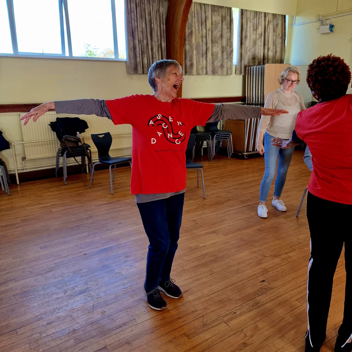 AscendanceDance's tweet photo. It was wonderful to explore ballet in our session last Friday- who knows what we'll get up to today!? 😍
#Leeds #Headingley #neurodance #danceforhealth #danceexercise #dancewithparkinsons https://t.co/cvarw37YHE