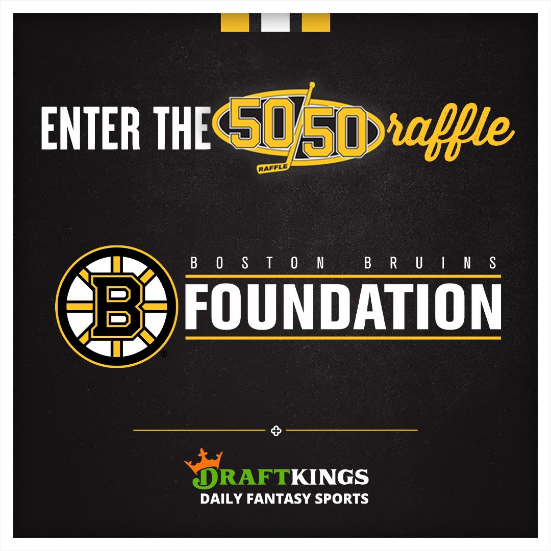 ⏰It’s the @NHLBruins home opener! That means it’s also your last day to purchase 50/50 raffle tickets for the Bruins Foundation carryover jackpot🎫 - 💰𝗧𝗵𝗲 𝗽𝗼𝘁 𝗶𝘀 𝘂𝗽 𝘁𝗼 $36,170❗ Purchase tickets: fanthem.io/give/bbf/5050-… #NHLBruins #bruinshomeopener #ChooseToInclude