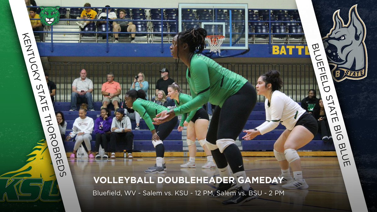 <a href="/SalemVolleybal1/">SalemVolleyball</a> is back in action today in Bluefield as they are slated to take on <a href="/KYSUAthletics/">KSU Thorobreds</a> at Noon, and rematch with <a href="/bstatesports/">Big Blue Athletics</a> at 2 PM!

For every point of the action, follow along at salemtigers.com
