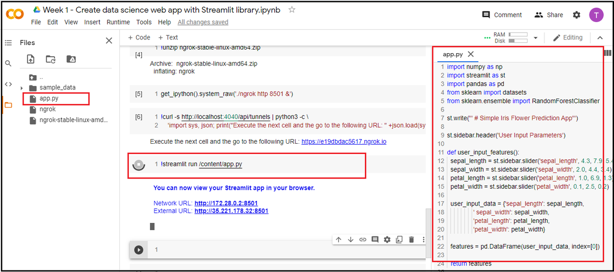 PeretsTatap's tweet image. How to run Streamlit app from Google Colab medium.com/@tatapperets/h… #AI #ipython #DataAnalytics #Python #Cloud #BigData #5G #MachineLearning #webdev #Google #technology #keras #numpy #100DaysOfCode #IoT #dataScientist #streamlit #GitHub