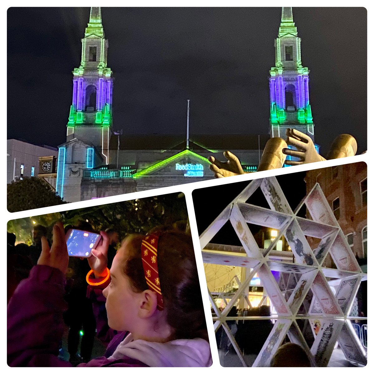 bensoc3's tweet photo. Had a great time at #NightLightLeeds2022. Plenty to see to fascinate and thrill the whole family and the street closures made moving around so much easier this year.  Thank you to everyone who makes this event possible. https://t.co/1CsAtI3wVQ
