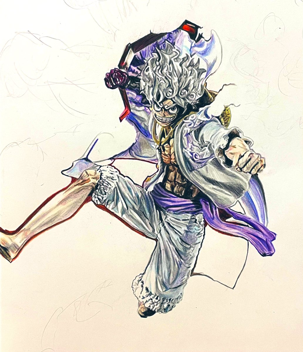 今日は少しだけです ワンピース ルフィギア5 フィギュア 模写 色 ダインのイラスト