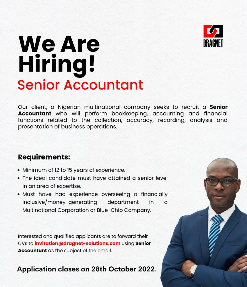 DragnetNigeria's tweet photo. We Are Recruiting Now📍
.
.
.
Do you know anyone that has the requirements to fill the above positions?
.
.
.
Tag them now📍
.
.

#dragnetjobs 
#dragnetsolutions 
#recruitment 
#hiringnow 
#jobvacancies 
#naijajobs https://t.co/DVa57o69Oy