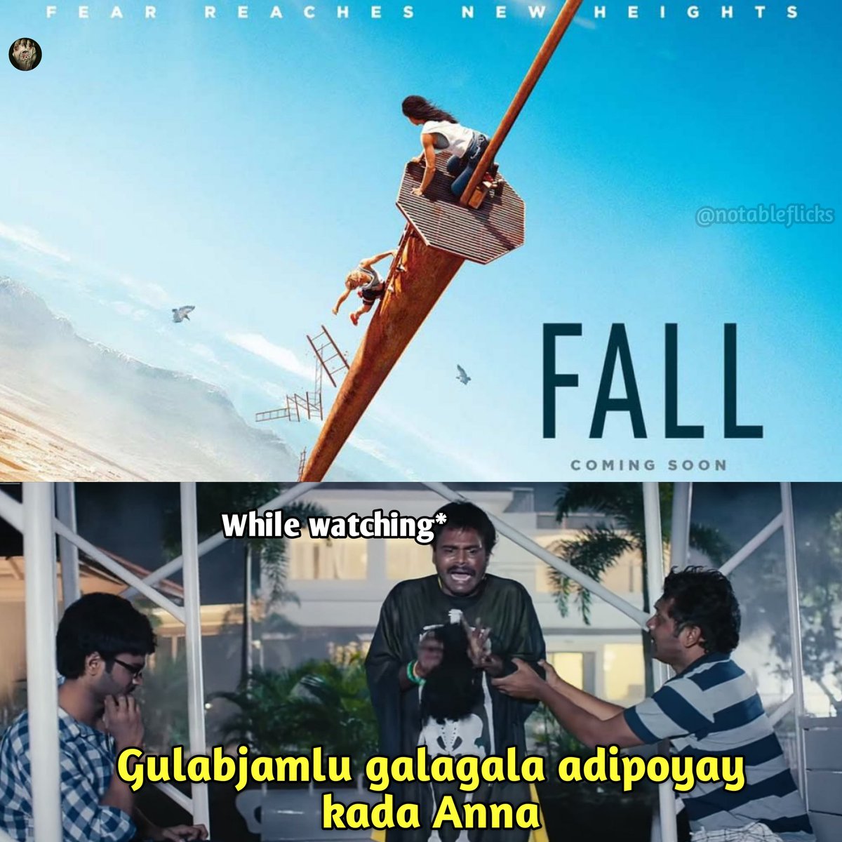 NotableFlicks's tweet photo. Fall (2022) 🎬
IMDb: 6.4/10 ⭐
Genre: Survival/Thriller 🤯

Uploaded in our Channel l, Link is in profile 🔗
#Notableflicks #Hollywood https://t.co/DVbAEO1Yt9