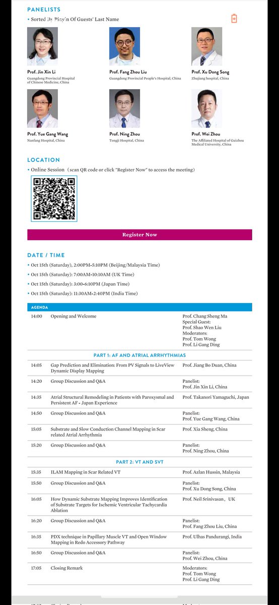 Thanks <a href="/JeffZhanghk2017/">Jeff Zhang</a> (&amp;team) &amp; <a href="/AbbottCardio/">Abbott Cardiovascular</a> for organising the fantastic MAP EP Session at China ACAS 2022. Was wonderful to interact with EP colleagues across Asia. Great talks from all the faculty. <a href="/tayamagu/">Takanori Yamaguchi</a> <a href="/UlhasDr/">Dr Ulhas Pandurangi</a> #HDGrid #EnsiteX
很荣幸被邀请加入大家