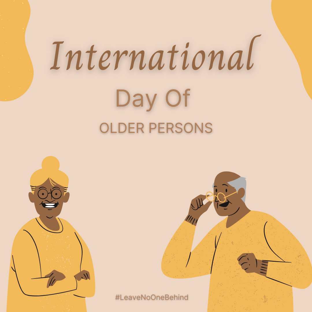 In achieving a #SustainableFuture, the rights and dignity of Older persons must be protected. #HappyInternationalDayOfOlderPersons #LeaveNoOneBehind