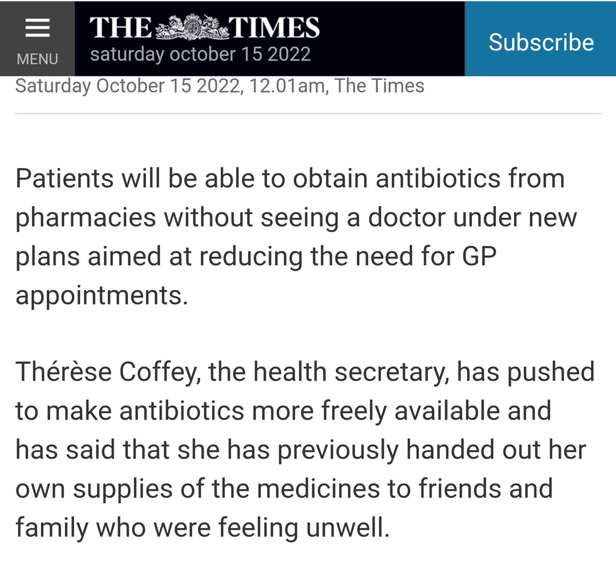 We lead by example. Drs &amp; Nurses would strongly advise against handing out your own drugs to friends &amp; family. Most have seen A&amp;E admissions, addiction and worse due to this. Very open to more professionals trained to prescribe. Atm we need leaders fit to govern.
<a href="/doctor_oxford/">Dr Rachel Clarke</a>