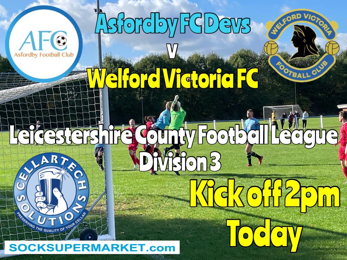 AsfordbyFC's tweet photo. ⚽️DEVS AT HOME IN LEAGUE⚽️

Asfordby Development take on league leaders @welford_fc this afternoon at home. 

Kick off is 2pm

Bar and clubhouse will be open. 

#WeOnlyDoPositive https://t.co/FQfCIGV2Jc