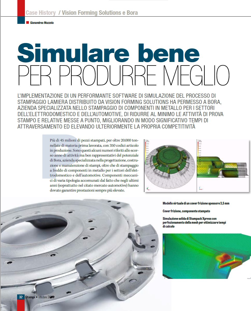 VisionForming's tweet image. STAMPI - Bora S.p.A. - Simulare bene per produrre meglio - Stampack 😉
vision-forming.it/wp-content/upl…
#stampi #stampaggio #lamiera #simulazione #simulation