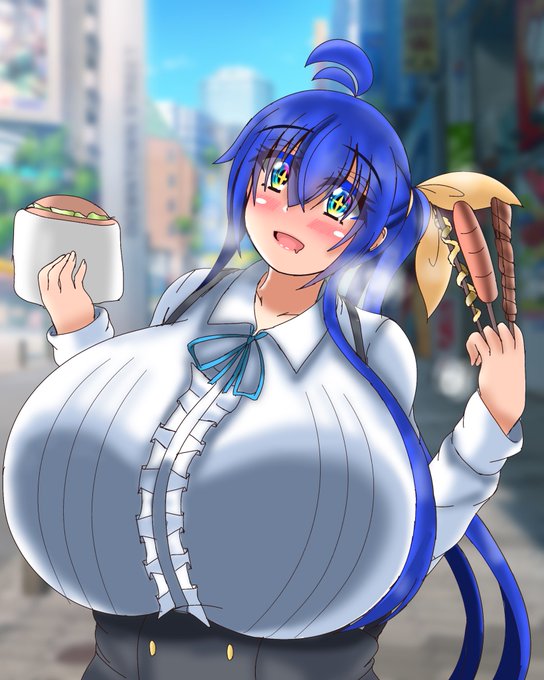 焼きそば、牛串、ポテト、ケバブ、佐世保バーガー…どれも美味い…!
食べ歩きでウキウキな杏奈ちゃん
え…!?まだ食べ足りない…?牛串とケバブ追加…?
そんな食べたらもっとムチムチになっちゃうよ…?
でもかわいいからいくらでも食べさせてあげたくなるんだよなあ…杏奈ちゃんさあ…。 