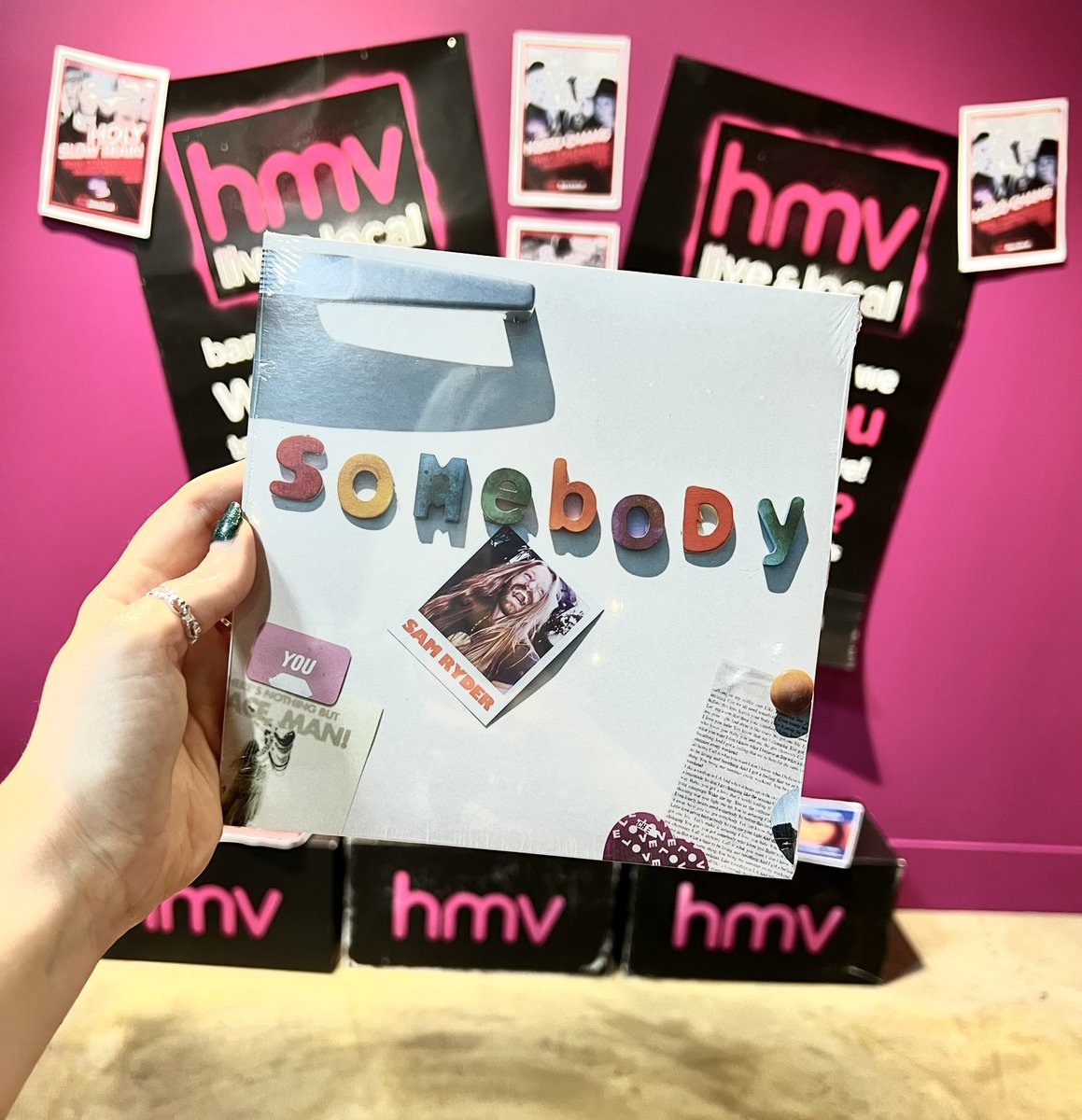hmvColchester's tweet photo. We have some amazing debut rereleases in to celebrate #NationalAlbumDay 🤩 and don’t forget we have some incredible performances planned for this afternoon from #hobochang and #holyslowtrain ✨ see you there! #hmv1921records #hmvLiveandLocal https://t.co/Czdhs8gLX5