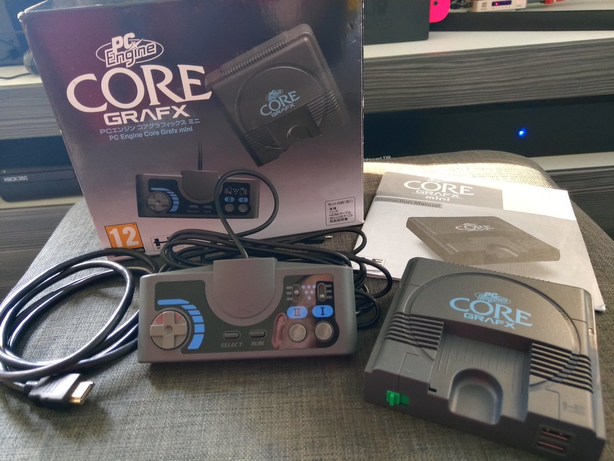 MrDJPea's tweet photo. Yesterdays post came with a #PCEngineCoreGrafx mini. 57!!!...PCEngine games from CoreGrafx card+CD and TurboGrafx16 card+CD. As a Shmup fan I've always considered one and here we are ! It plays so silky and the UI is glorious too. So many great game's too in the list to review 🤘 https://t.co/BI9iXQL4Dk