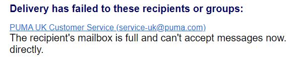 RoathTech's tweet photo. @pumaUK you have lost my return parcel and want me to fill an online form which is inaccessible, your lines are busy and your customer service inbox is full! Not a great service is it? Please contact me and arrange for my refund. https://t.co/nqz3BTQRP3