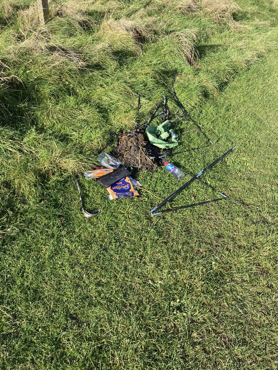 WalneyIslandFC's tweet photo. As a club we are forever trying to improve our limited facilities. This is the scene of the minis pitch this morning which nearly lead to the U8s game being cancelled. Somebody camped out and then set fire to the tent leaving a right mess. Cmon people help us out a bit! https://t.co/p8Fua3pZIl