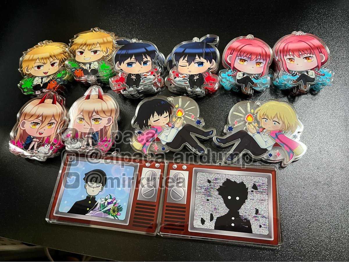 mirkutea's tweet photo. YIIEEEEE cant wait to get them
photo from supplier >w<
will be available on Nov
#chainsawman #chenso #denji #csm #makima #akihayakawa #power #ghibli #howl #mp100 #Mobpsycho100S3 #Mobpsycho100 #kageyamashigeo #mob #animetwt #animegirl #animeart #artistontwitter #artph #artmoots https://t.co/jkDcfcGOhH