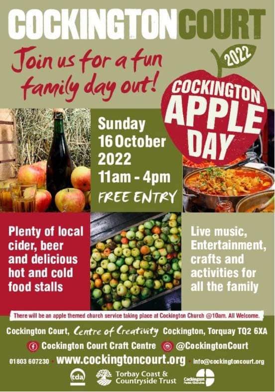 Apple Day is TOMORROW and we’re busy making the final preparations. Come along tomorrow between 11am and 4pm and join in the fun. We look forward to seeing you soon!