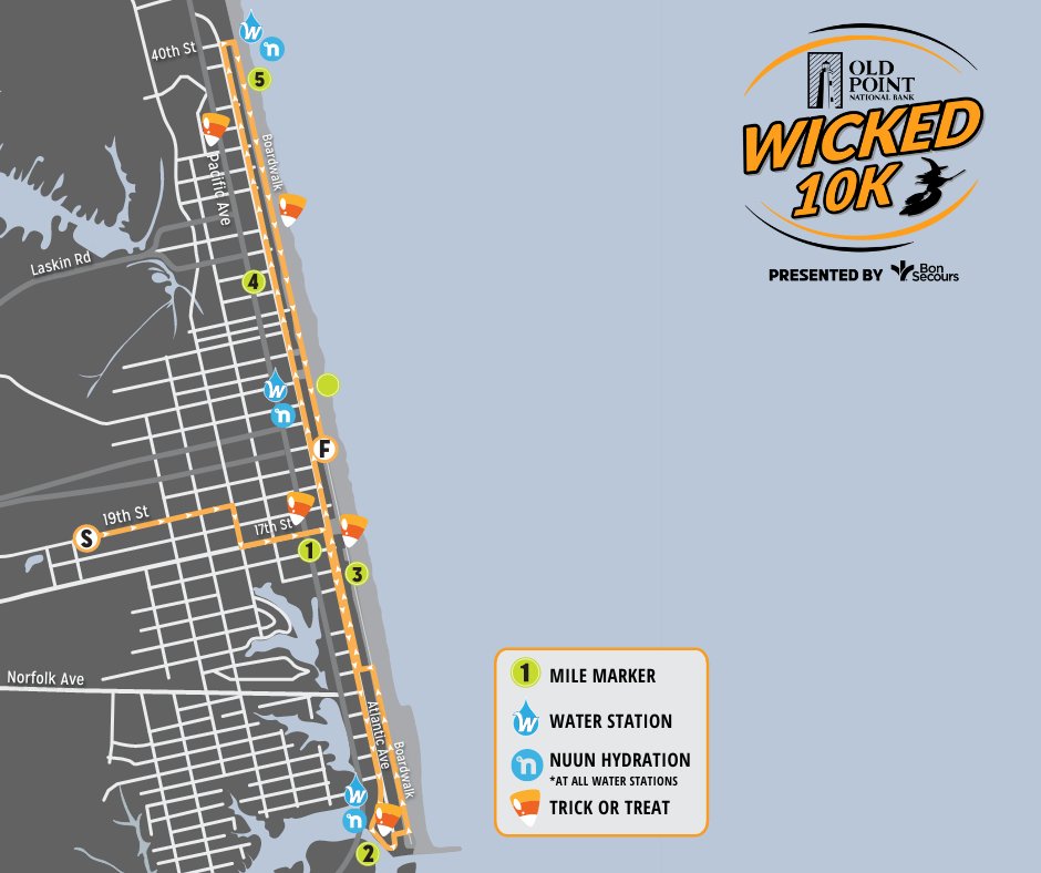 JandARacing's tweet photo. Trick or Treat! This #RunWicked Weekend you'll get all the goodies and the fun with a trick or treat at every mile of the 5K & 10K ๐
To check out where these stops will be, look for the candy corns on our course maps! https://t.co/y3OWjzOItv