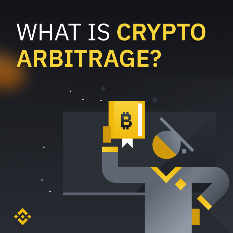 binance's tweet photo. Curious to learn about crypto arbitrage? 

Here's everything you need to know ⤵️