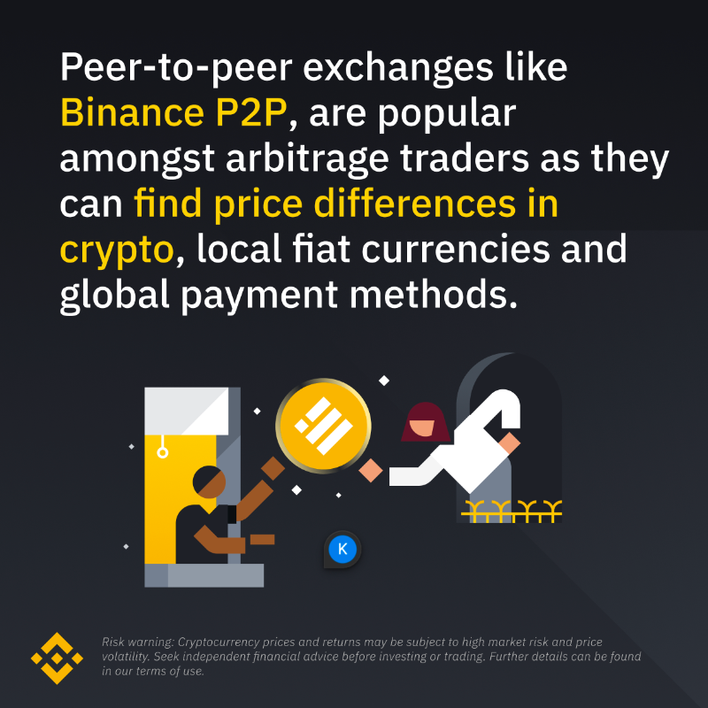 binance's tweet photo. Curious to learn about crypto arbitrage? 

Here's everything you need to know ⤵️