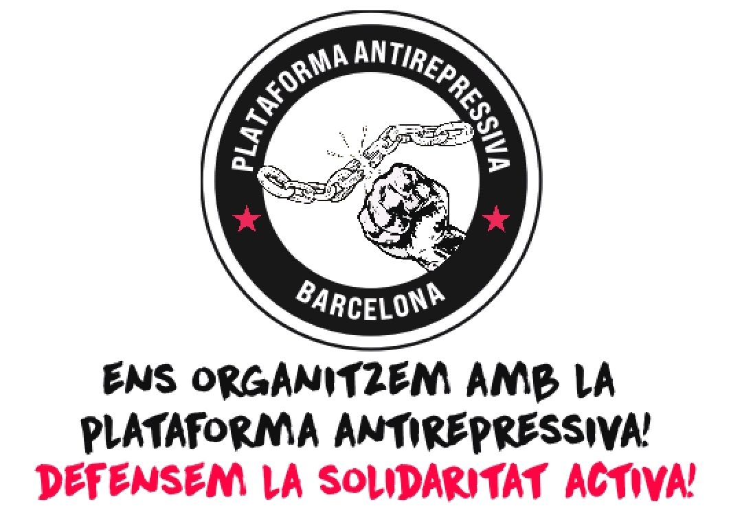 Organitza't a la Plataforma Antirepressiva de Barcelona!

#AmnistiaTotal
#TombemLesLleisRepressives