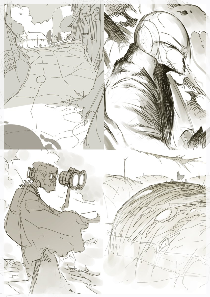 妄想あれこれ7
#創作 #絵 #sketch 