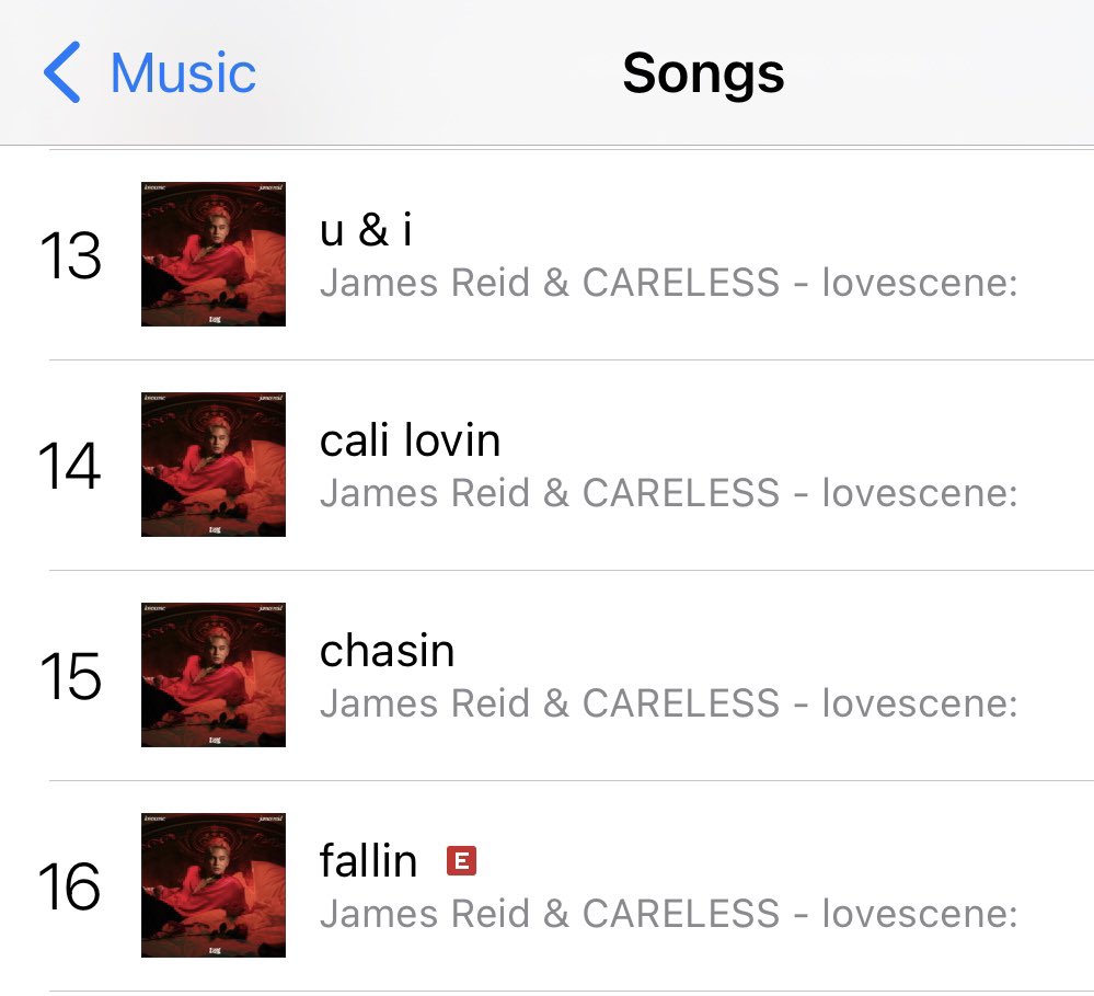 #lovescene still on top of the iTunes PH Album chart, and all tracks are in the top 20 singles chart!🔥☝🏼🌹

Download <a href="/tellemjaye/">James Reid</a> ‘s album on iTunes 👇🏼
lovescene: by James Reid &amp; CARELESS music.apple.com/ph/album/loves…

LOVESCENE LYRIC VISUALIZERS #JamesReid  #lovescene 🌹