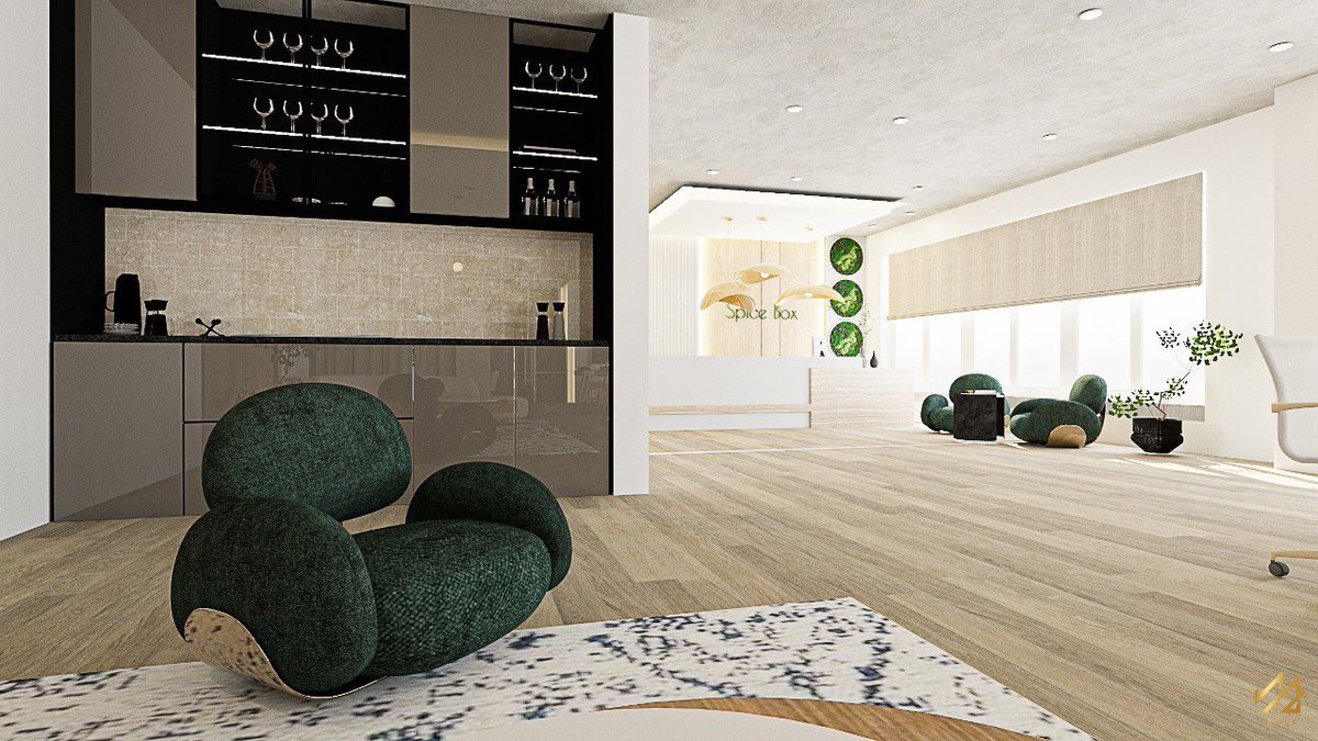 ImnukDesignSt's tweet photo. SPICE BOX : Organic materials, a muted colour palette and details such as rustic accessories and plenty of green plants are among the things that characterise the design of the administrative department of this organic produce company in Kaduna. 

#imnukdesignstudio https://t.co/zY0HdHrn9r