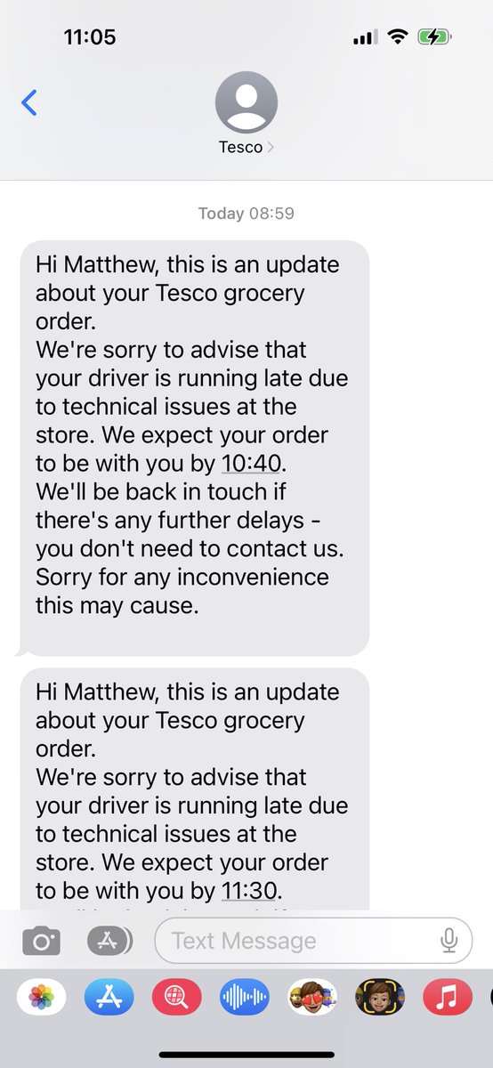 MattyKelz's tweet photo. @Tesco this is embarrassing. Not the first time this has happened in the last few weeks. Sort out your fulfilment #TescoFails https://t.co/VIAR8BEXn4