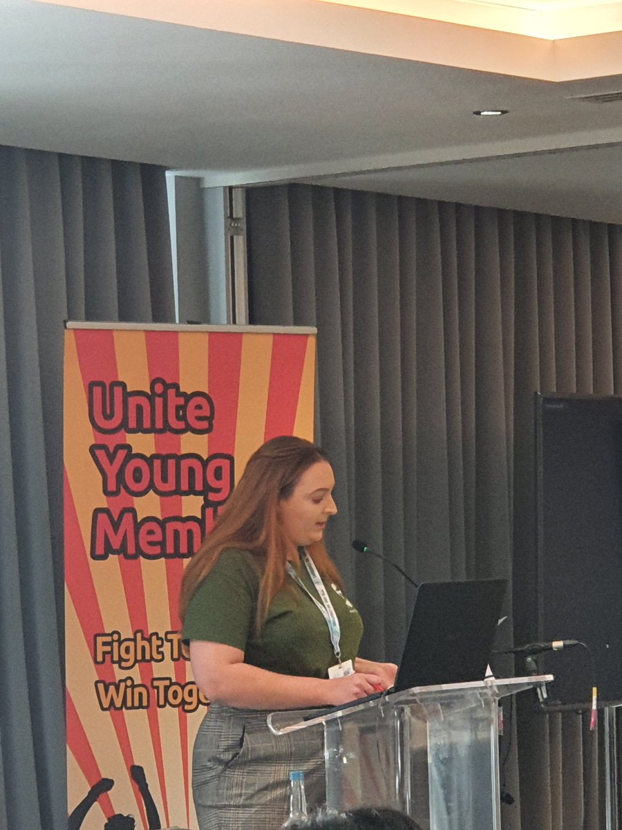 UniteYoungNW's tweet photo. Our excellent NW Vice Chair @kt_laing moving the National Committee's motion on a National Young Members Political School to educate our Young Members on political matters. The motion was passed ✊🏼✊🏼✊🏼 https://t.co/ABDvAGAPJi