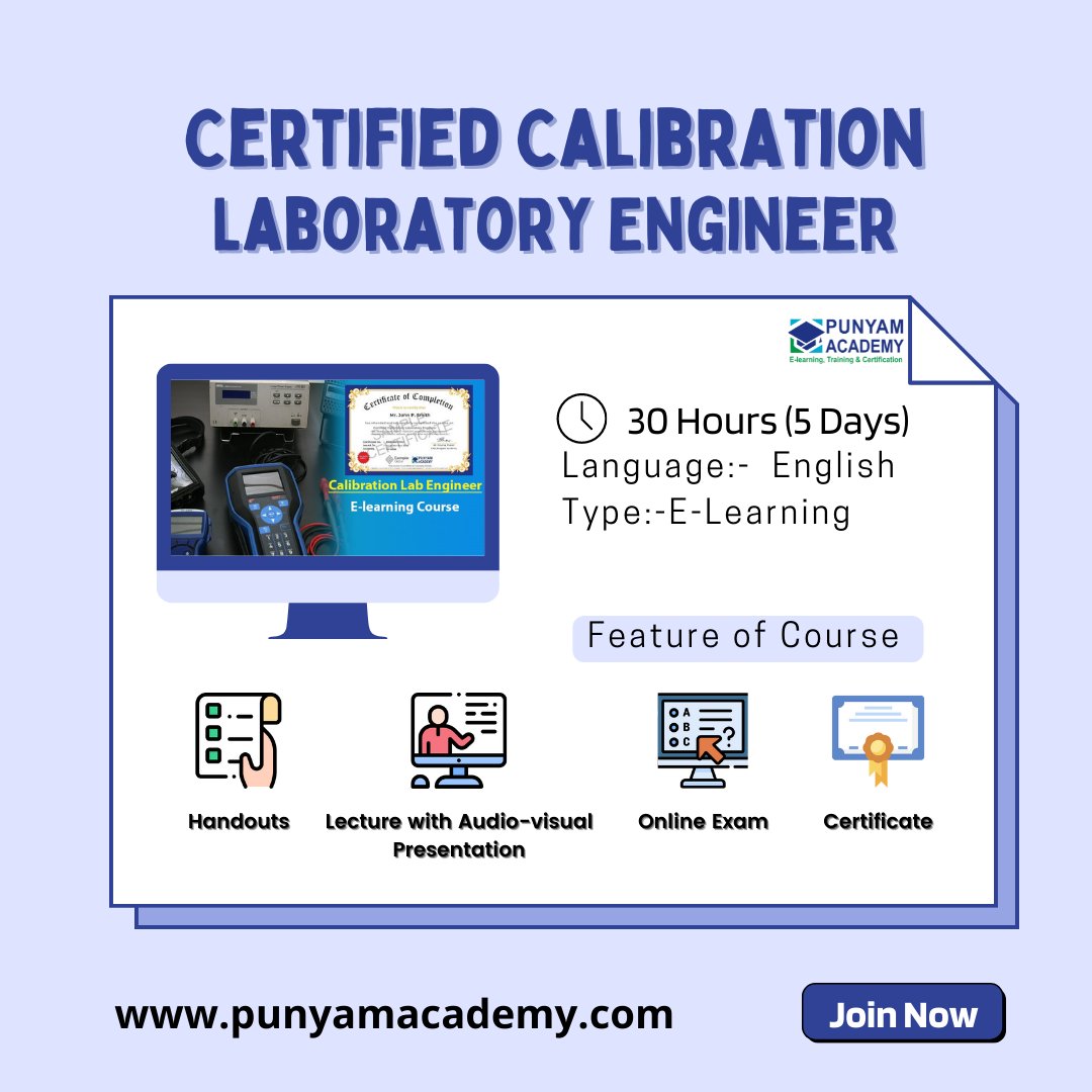 punyamacademy's tweet photo. Punyam Academy now offers Certified Instruments Calibration Engineer - Online Course 
Find out more:- 
https://t.co/grlI0IJ2AT

#engineer #maintenance #training #electrical #mechanical #calibration #instrumentcalibration #trainingcourses https://t.co/hJhYLcseLh