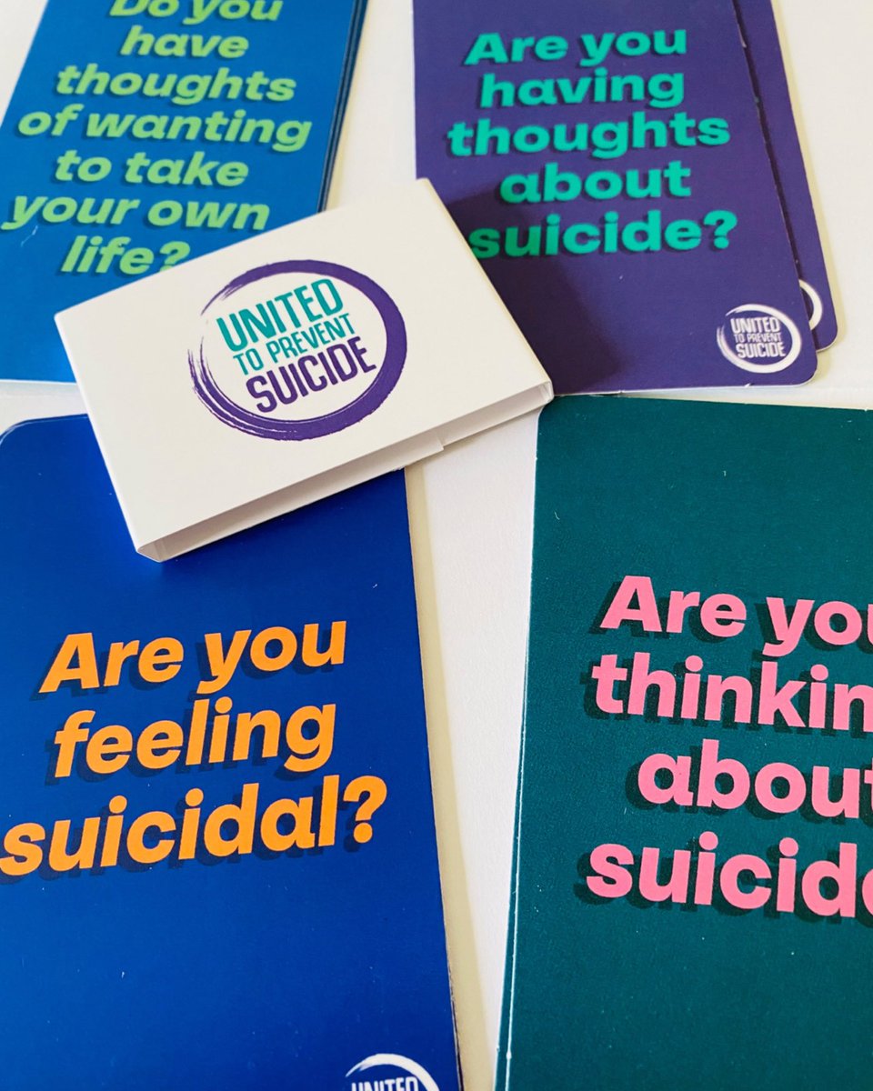 🆕When some is feeling suicidal, it can be so hard to reach out 🌦We can all play our part in #SuicidePrevention by starting open conversations 💡If you don’t know how, these prompt cards from @TalkToSaveLives are super helpful #UnitedToPreventSuicide Unitedtopreventsuicide.org.uk