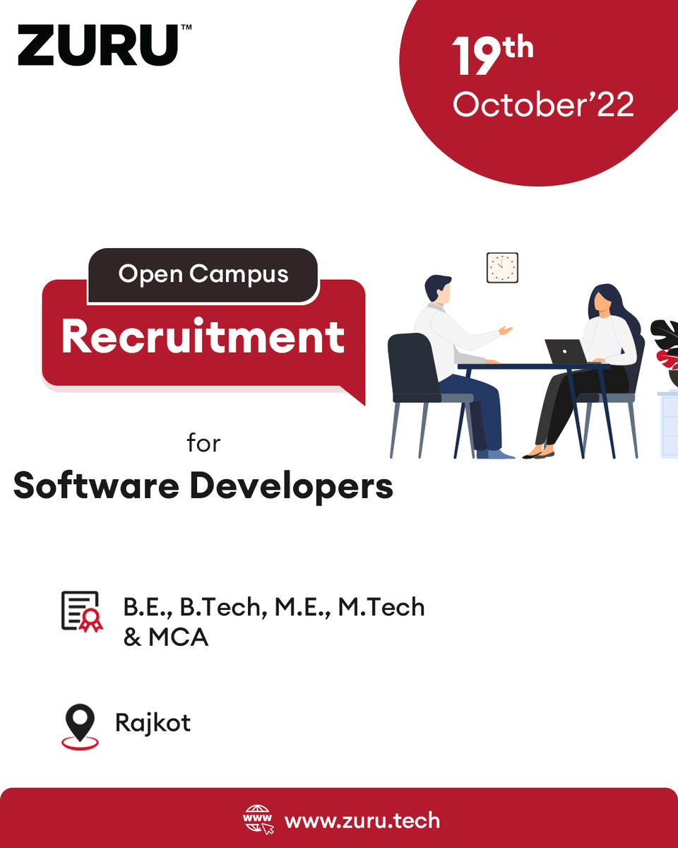 ZURU Tech - a product-based company - is hiring Freshers!

We'll conduct an open campus drive at Rajkot on 19 October 2022.

Positions open for Frontend (ReactJS), Backend (NodeJS), C++, Unreal Engine and QA Engineers. Register here - tally.so/r/3EkyKq