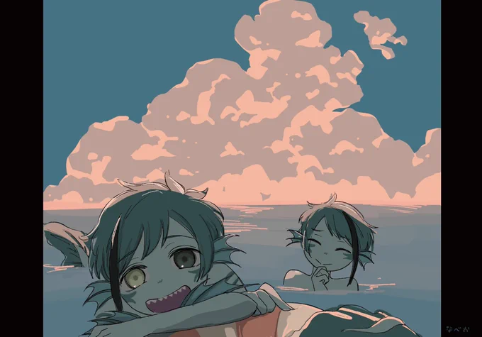 ツ……絵と雲 