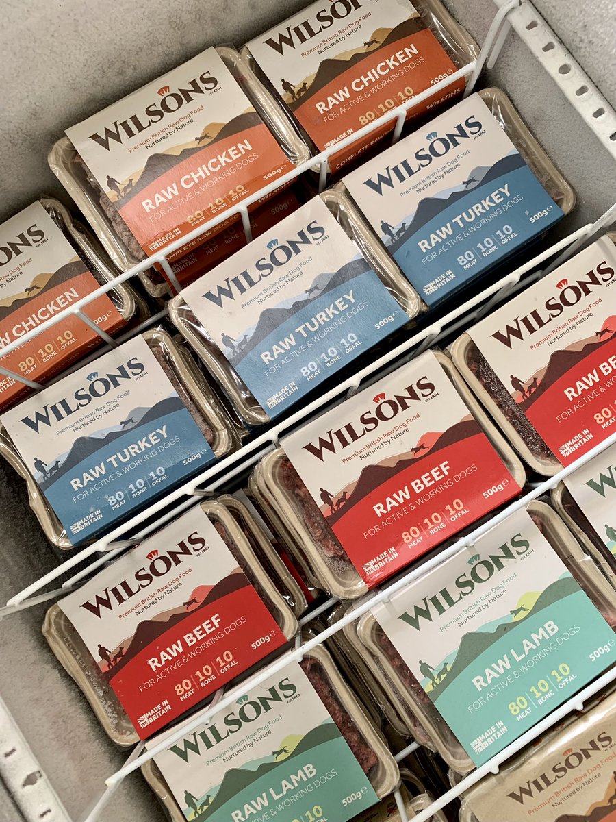 PetNaturally's tweet image. Yum Yum 😋 
We now stock @WilsonsPetFood 

Grain free recipes produced in Scotland, using quality, locally sourced ingredients and eco-friendly packaging, what more could you ask for?! 🐾