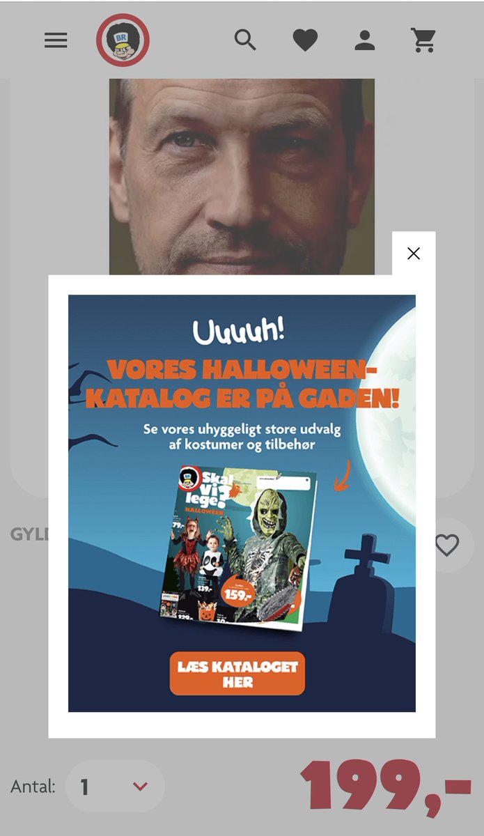 rvestergaard's tweet photo. @thorborg Synes da det er meget passende med at Halloween kataloget skygger for din bog 🤪 https://t.co/9AFyCgOKyL