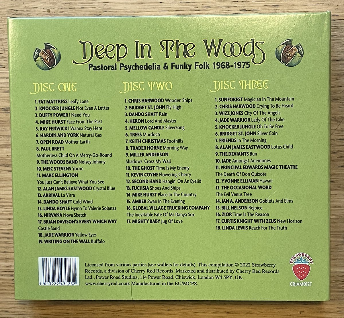 My new psych/folk 3 album compilation Deep In The Woods has arrived! It's out on November 18th via Cherry Red. Available from all good record shops and from Cherry Red direct. More details here - cherryred.co.uk/product/deep-i… #psychfolk