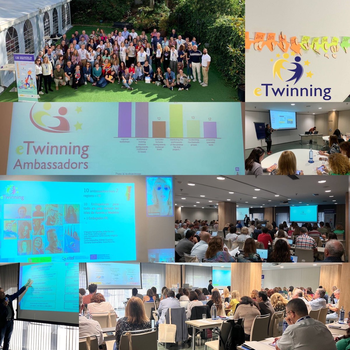 Segundo día de #eTembajada9 lleno de ideas. Qué bien vernos y poder compartir después de más de 3 años. 
¡Gracias Embajadores eTwinning!
Deseando ya el siguiente encuentro. #eTwinning