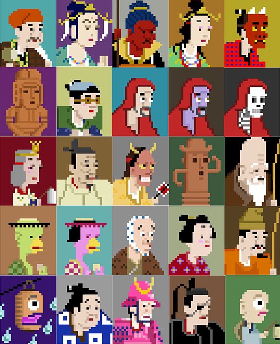 IDNoritomo's tweet photo. "大和ドット絵100種" 1シート5×5

https://t.co/uoh8S9qRdK

#NFT #pixelart #opensea #nfts #アイコン用イラスト #ドット絵 #なかなか壮観です#これが見たかっただけ #ネットショップでダウンロードできます。#まあ、結構楽しかった。#ひとまず終了 https://t.co/NVpjmUqa25
