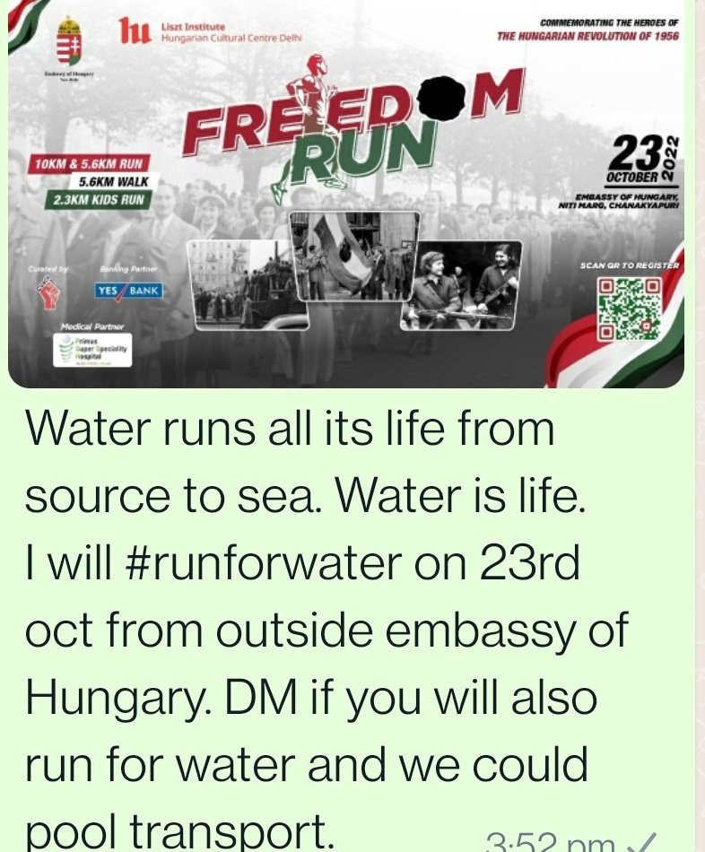 #10k delhi. Let's #runforwater
@BhavreenMK @SwachhBharatGov  @TreeManOfDesert  @AdityaDubey2003 @anAamAadmi @ChangeStarted @Imranrka @DelhiRun @DELHIRUN8000 #greywater @RahulDevRising @DrRMakhija @runnersworld @adidasrunning