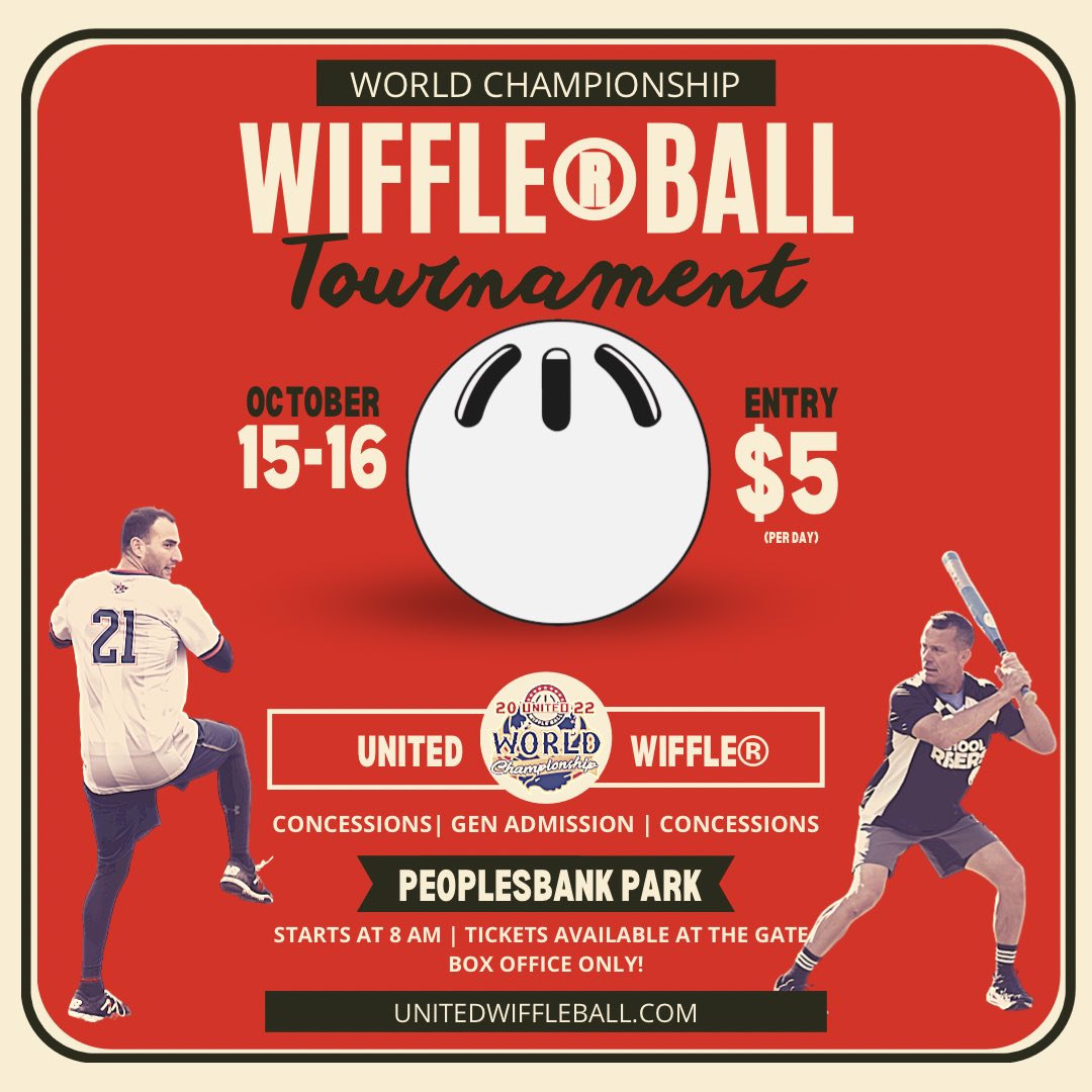 W2Bwiffle's tweet photo. This weekend (10/14/22 - 10/16/22), W2B travels to York, PA to compete in the @unitedwiffs WCT!!

Roster: @milzy26, @CSkip16, @GusSkibbe, and @17_jsmith.

Virtual Coaches: @sskibbe &amp; Ian Crosby.

Games streaming on https://t.co/8gDrEoPsxX starting at 8AM (EST). https://t.co/ulp6OxiIgW